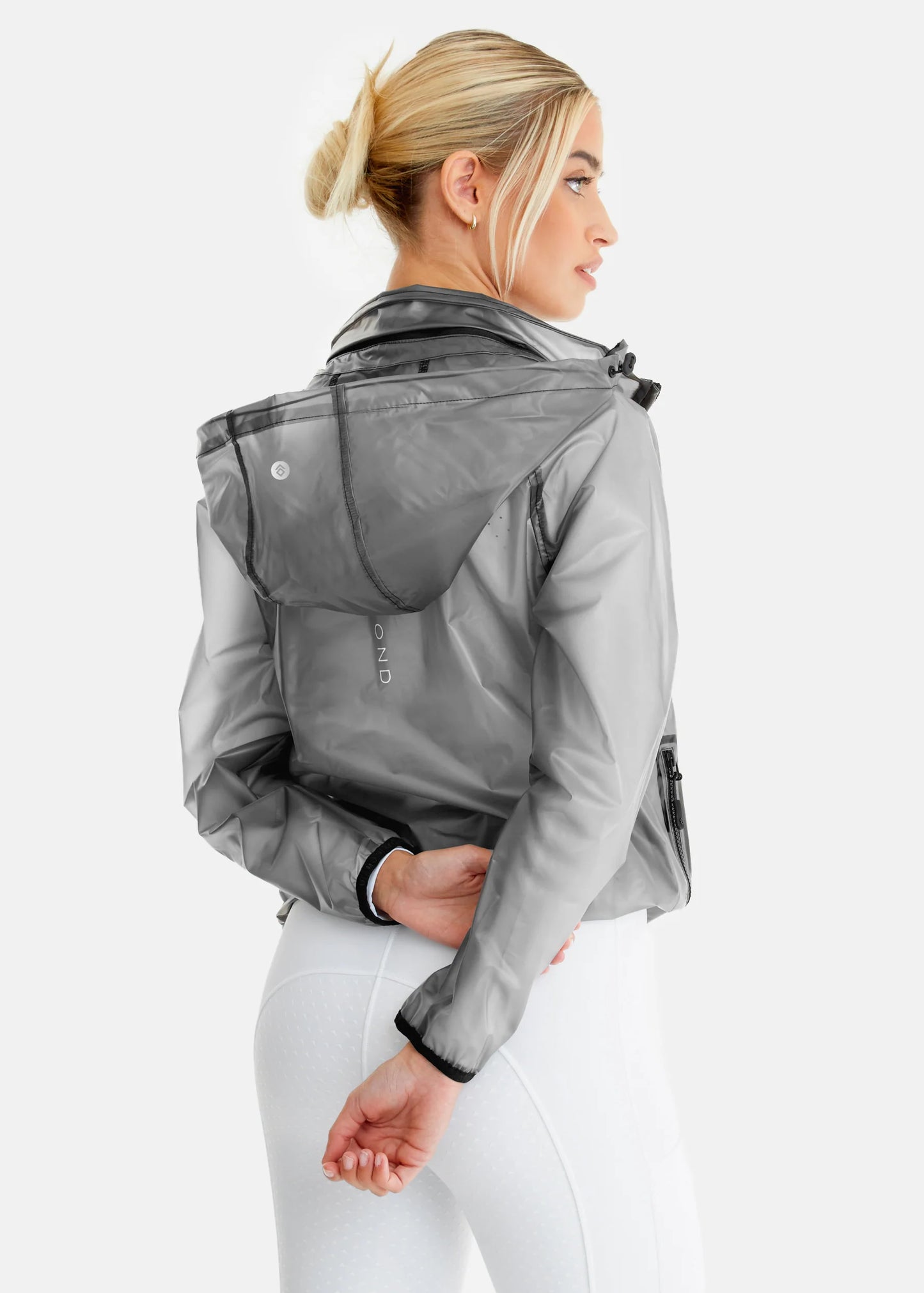 Aztec Diamond Black Clear Rain Jacket: Weatherproof Riding Gear | Gee Gee Equine 