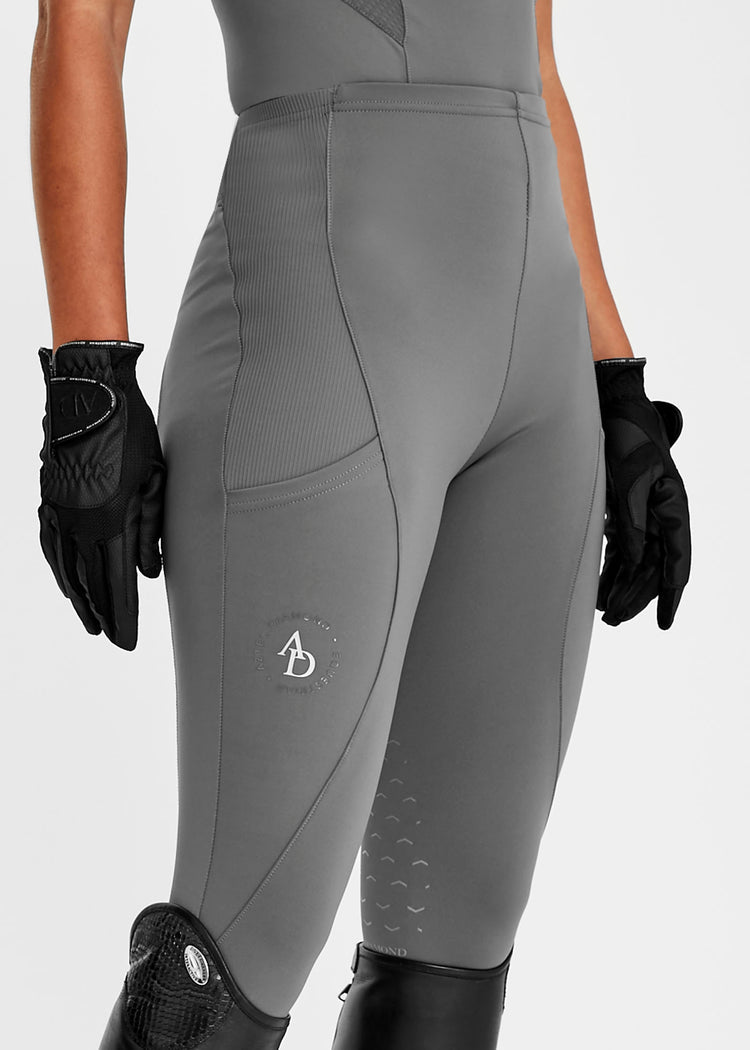 Aztec Diamond Icon Riding Leggings Charcoal