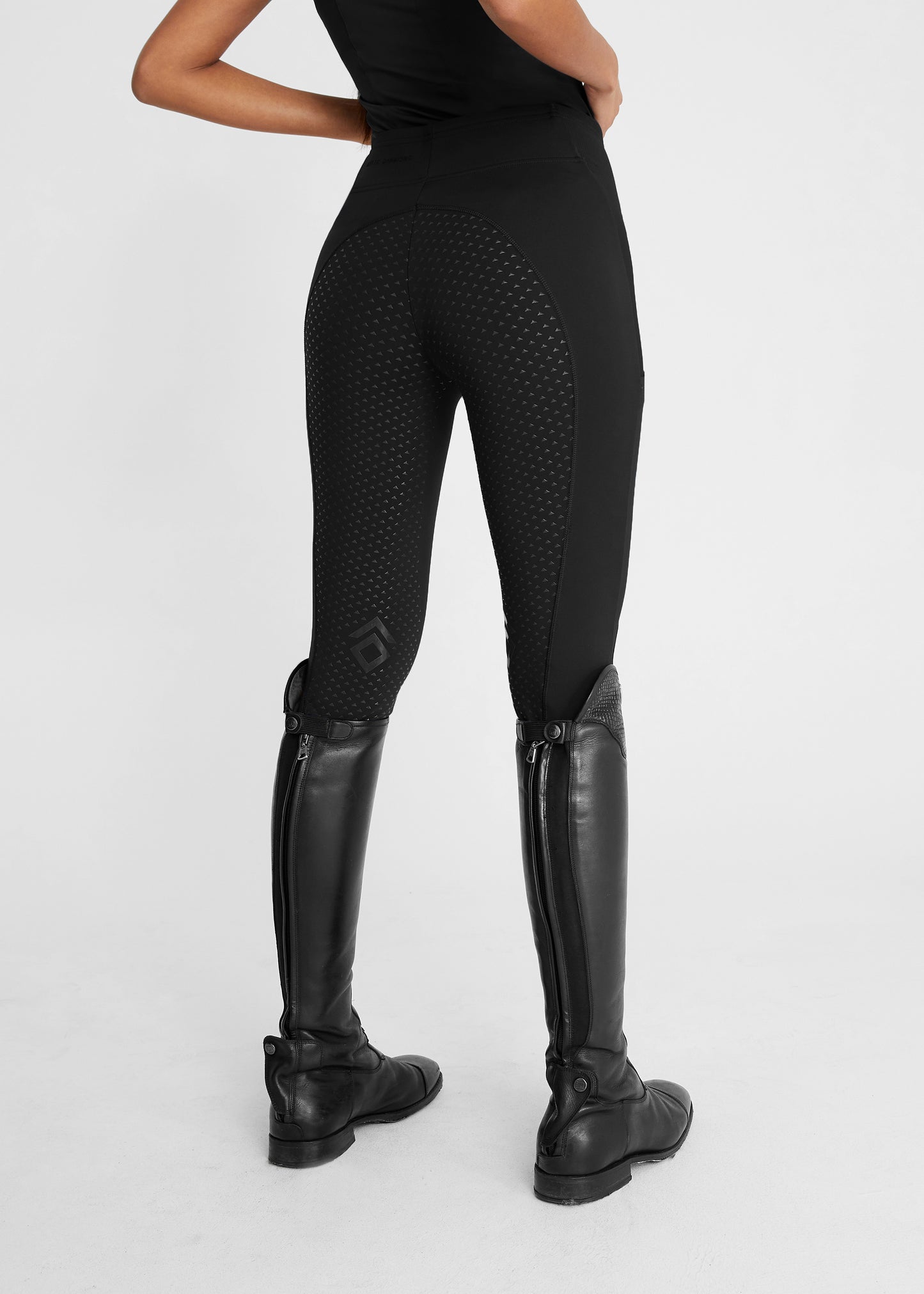 Aztec Diamond Core Full Seat Leggings in Black: Durable and Stylish Riding Legwear | Gee Gee Equine 