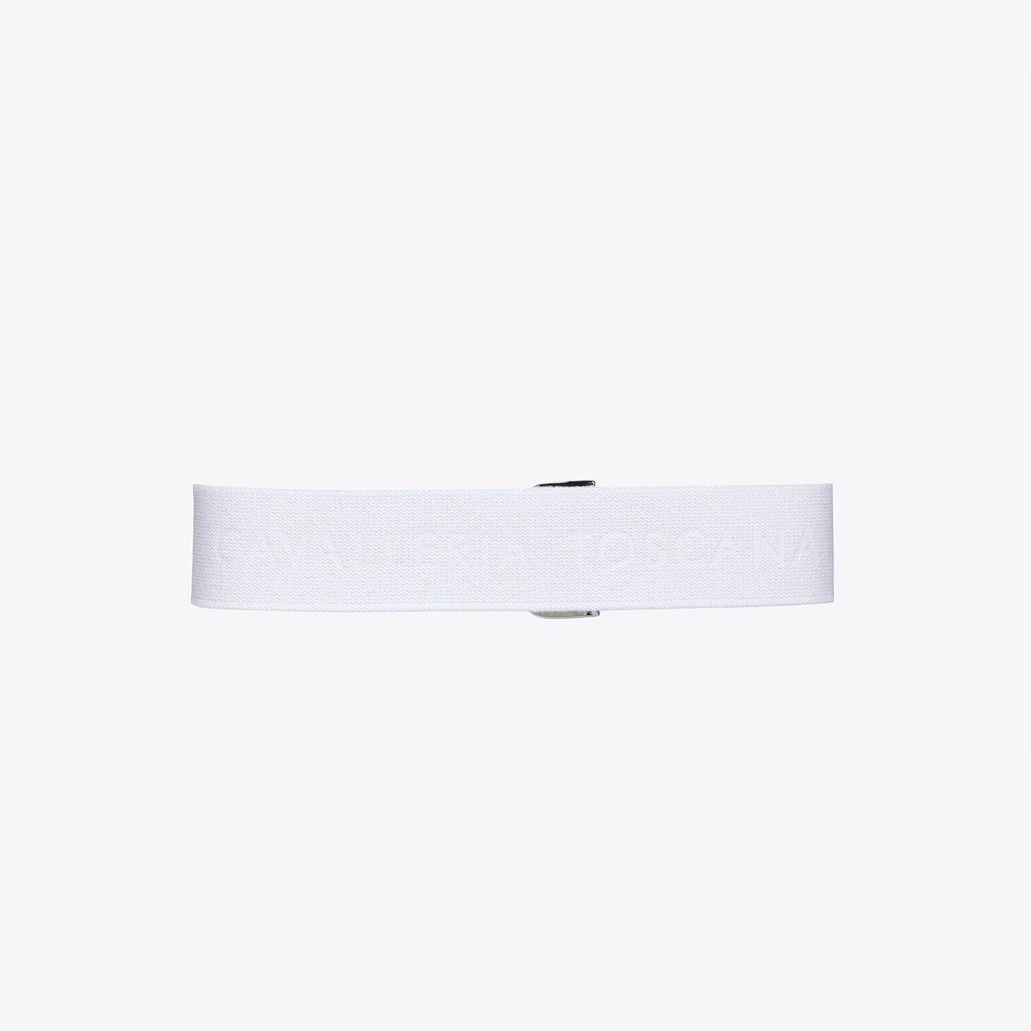 Cavalleria Toscana Women's Stretch Belt - White