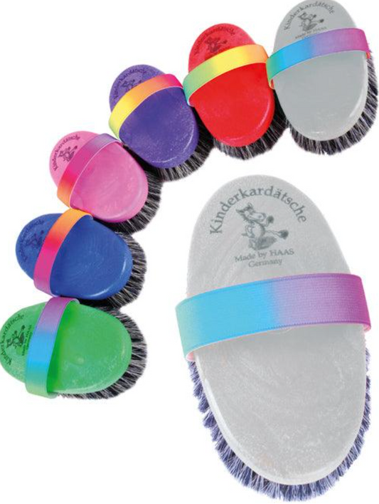 Haas Rainbow Kinderkardatsche Horse Hair Brush