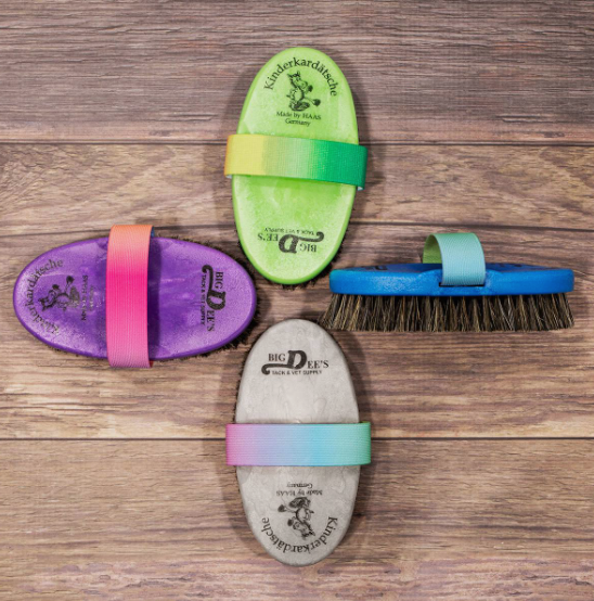 Haas Rainbow Kinderkardatsche Horse Hair Brush