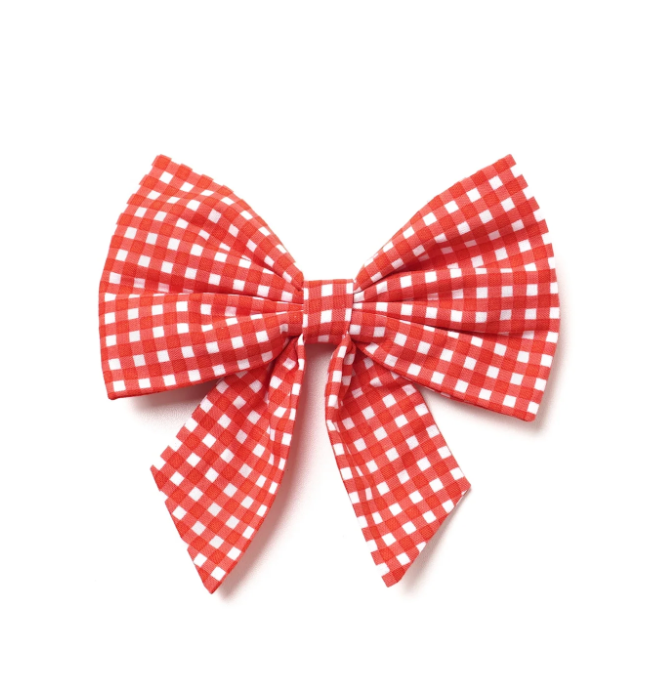 Sailor Bow - Red Gingham