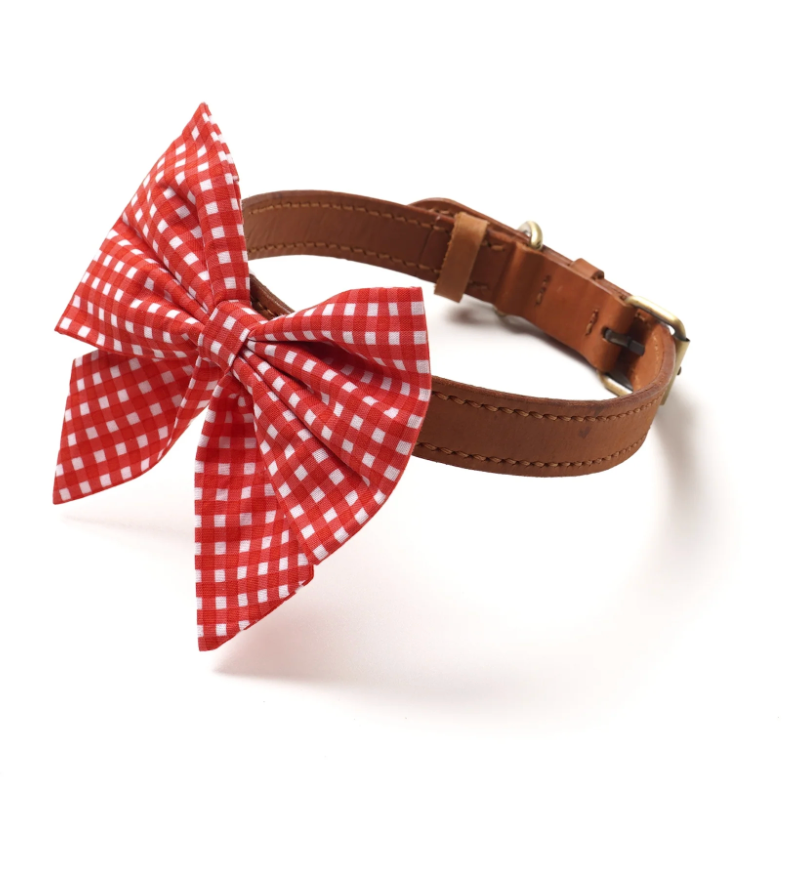 Sailor Bow - Red Gingham