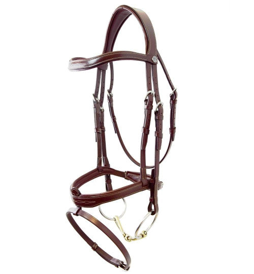 Antares Signature Flash Noseband Snaffle Bridle