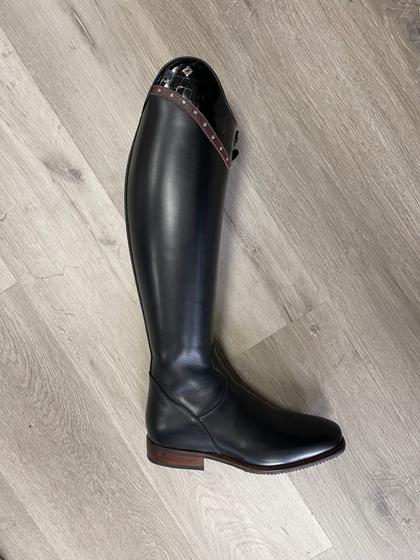 DeNiro Tiziano Dressage Custom Boot With Moka Accent