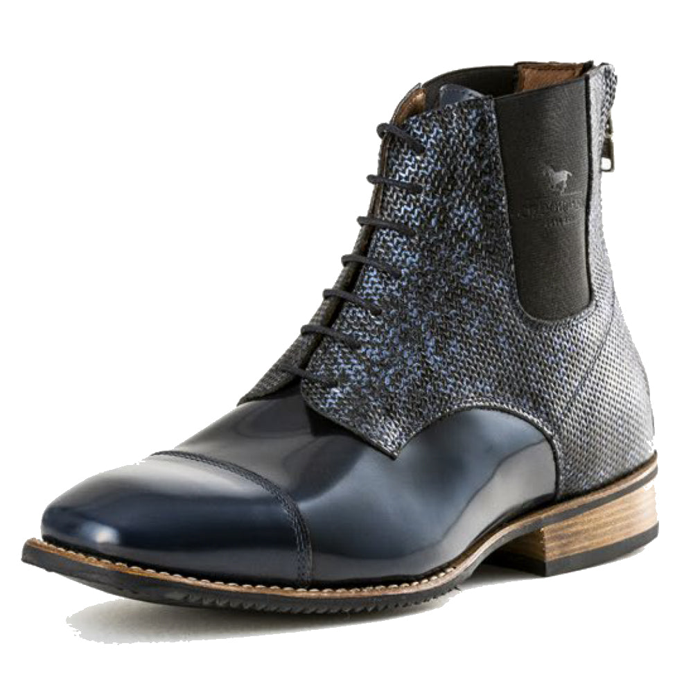 Deniro Intreccio Brushed Blu Paddock Boot