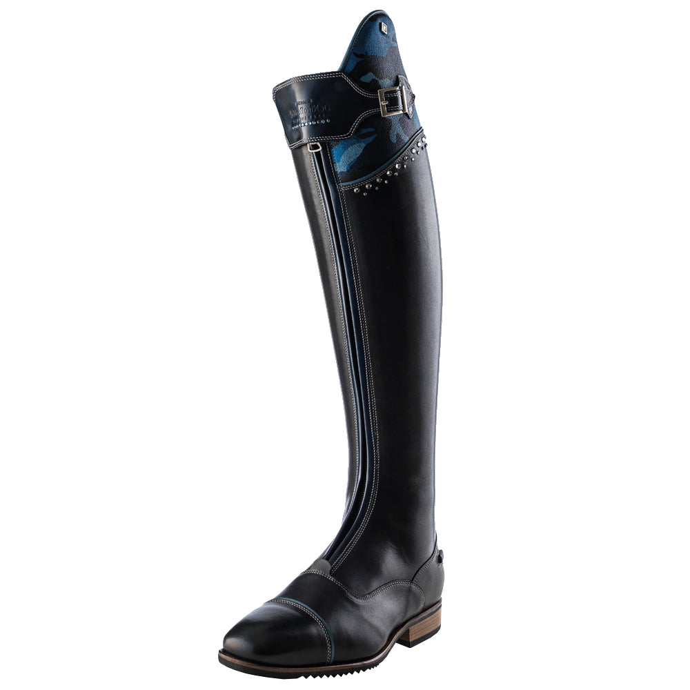 Deniro Savage Blue Camouflage Boot with sparkle