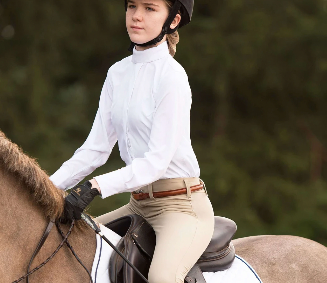 Cavalleria Toscana Girls Performance Breeches Purple SALE - Gee Gee Equine