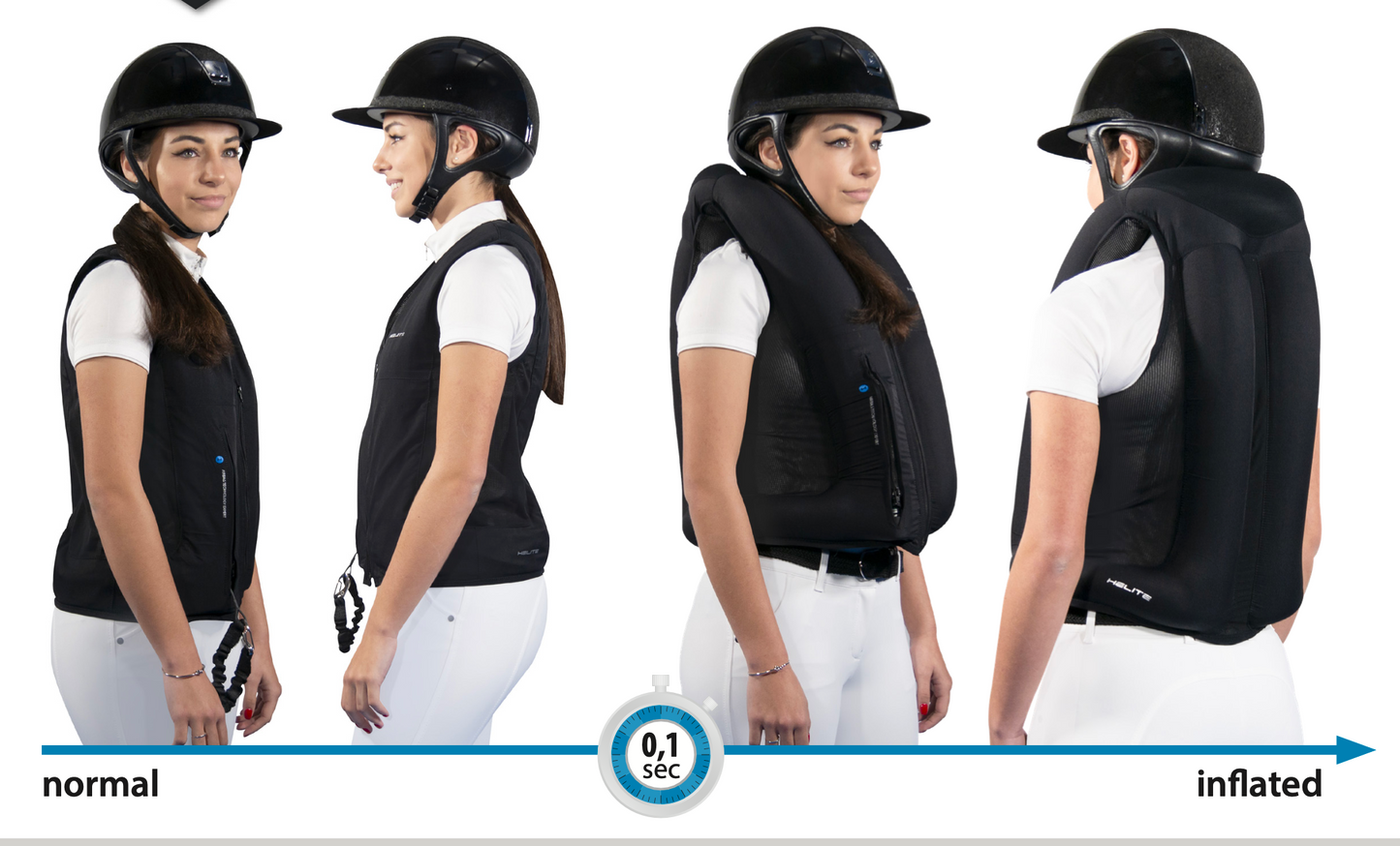 Helite Airbag Zip In 2 Equestrian Safety Vest