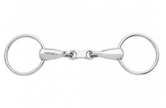 Centaur Stainless Steel French Mouth Loose Ring with 65mm Rings Bit for durability and horse comfort