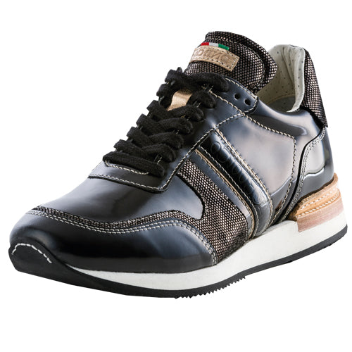 Deniro Incanto Bronzo Brushed Black Sneaker